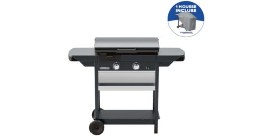 Plancha gaz CAMPINGAZ sur chariot EX plus + housse