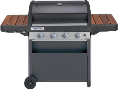Barbecue gaz CAMPINGAZ 4 SERIES WLD IT noir 4 brûleurs sur chariot 78 cm