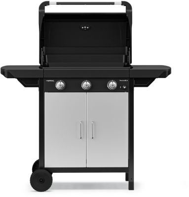 Plancha gaz CAMPINGAZ sur chariot  EX 3 2210101 avec couvercle de cuisson
