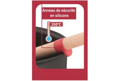 Spatule TEFAL à angle pleine 33cm Ingenio bois