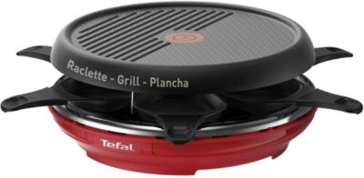 Tefal Colormania Re12A512 - Raclette/Grill/Plancha - 850 Watt - Rouge