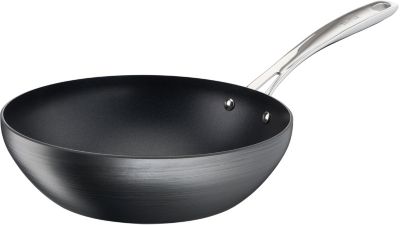 Stock Bureau - KAMBERG Sauteuse WOK 30 Cm Fonte D'Alu Type pierre Couvercle  Verre Tous Feux