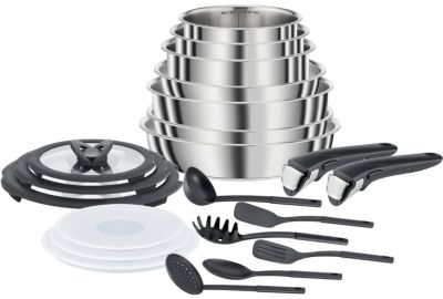 Set SEB COMPACT inox 20 pieces 