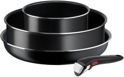 Batterie de cuisine TEFAL Ingenio Easy Cook N Clean Black 4 pcs L1539002
