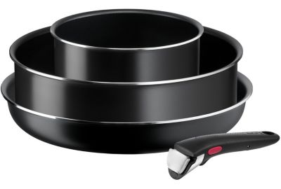 Batterie de cuisine TEFAL Ingenio Easy Cook N Clean Black 4 pcs