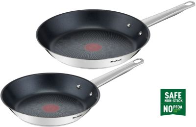 Batterie de cuisine TEFAL Cook Eat 2 poeles 24/28 cm Batterie de cuisine TEFAL Cook Eat 2 poeles 24/28 cm