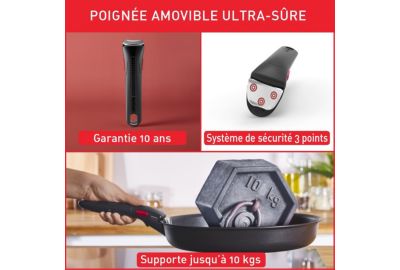 Poignée amovible TEFAL Ingenio brut