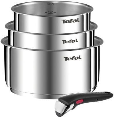 Batterie de cuisine TEFAL 3 casseroles avec 1 poignée