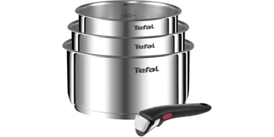 Batterie de cuisine TEFAL 3 casseroles avec 1 poignée