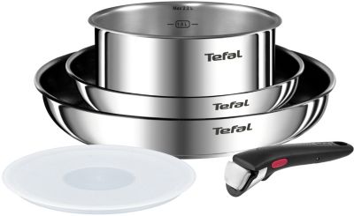 Batterie de cuisine Emotion Tefal - induction, 10 pièces, en inox –