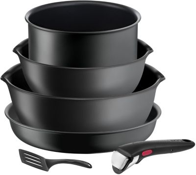 Batterie de cuisine TEFAL INGENIO ULTIMATE G6 Grey Coal mat Set 6p