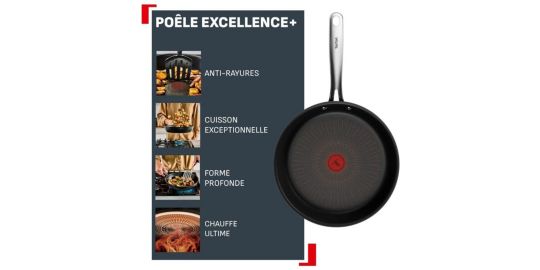 Poêle TEFAL 24 cm Excellence +