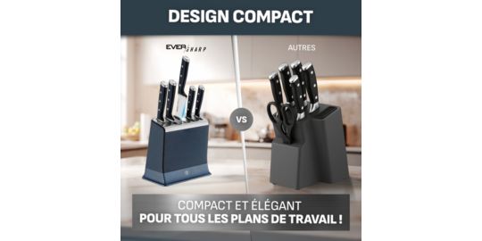 Bloc couteaux TEFAL EverSharp Pro 5 pcs