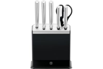 Bloc couteaux TEFAL Eversharp Pro inox 5pcs + ciseaux