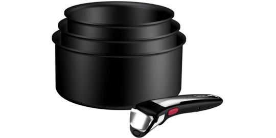 Batterie de cuisine TEFAL Ingenio Excellence 3 casseroles + poign
