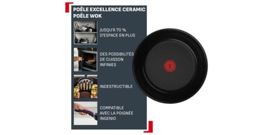 Wok TEFAL Ingenio Excellence Xeramic 28cm