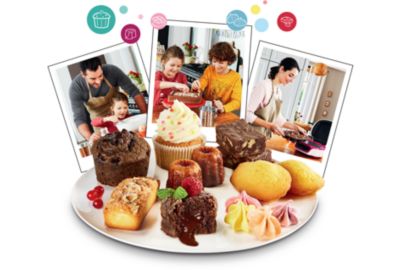 Tefal kd812110 cake factory délices silver appareil a gâteau, 5 programmes  auto + mode manuel, accessoires, application dédiée TEFKD812110 - Conforama