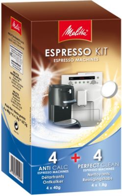 Produit de Nettoyage MELITTA Espresso Kit 4 détartrants + 4