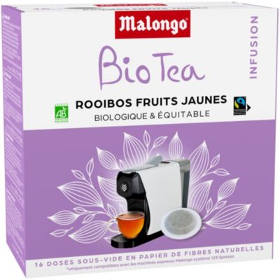 Dosette MALONGO Infusion Rooibos fruits jaunes Dosette MALONGO Infusion Rooibos fruits jaunes