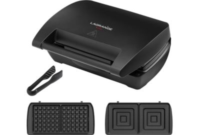 Gaufrier, croque monsieur LAGRANGE Mini Maxi 2 plaques gaufre+croque 28463