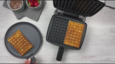 Voir la vidéo pour Gaufrier LAGRANGE Super 2 Gaufres Noir 039122