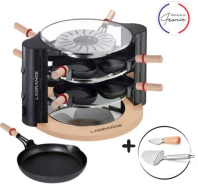 LAGRANGE - Appareil à raclette 8 personnes 900w - 129201 coquelicot - Vente  petit électroménager et gros électroménager