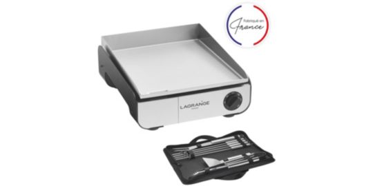 Plancha électrique LAGRANGE Plancha Pro 35S noir + Kit Access 219211