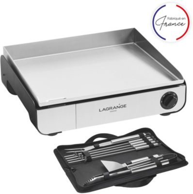 Plancha électrique LAGRANGE Plancha Pro 50M noir + Kit Access 219311