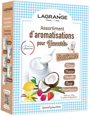 Préparation LAGRANGE 5 aromes pour yaourt 450g