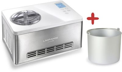 Turbine à glace LAGRANGE Glaces Pro 2L double cuve 419022