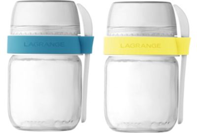 Pot LAGRANGE 2 pots compartimentés Citron&Celeste