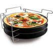 Plaque à pizza BAUMALU lot de 3 - 30 cm - avec support
