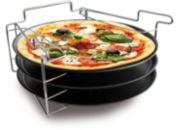 Plaque à pizza BAUMALU lot de 3 - 30 cm - avec support