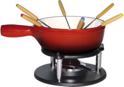 Fondue BAUMALU Savoyarde fonte rouge dégradé 20cm