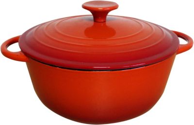 Cocotte BAUMALU fonte emaillee et couvercle 3L 24 c