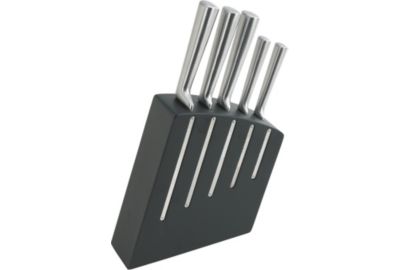 Bloc couteaux DUBOST Kimono Noir + 5 couteaux Inox