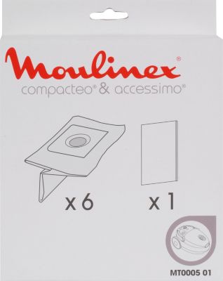 Lot De 10 Sacs De Rechange Compatibles Avec Rowenta Zr003901 Moulinex  Accessimo City Space Et Mini Space Aspirateur