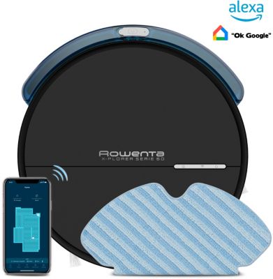 Robot Aspirateur Laveur ROWENTA X-PLORER Série 60 RR7455WH