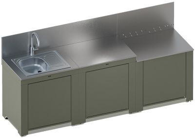 Cuisine extérieure ENO Cuisine CLASSIC 3 modules-Sauge