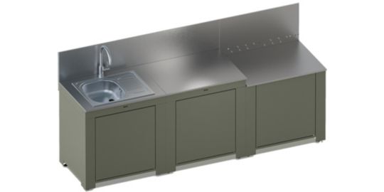 Cuisine extérieure ENO Cuisine CLASSIC 3 modules-Sauge