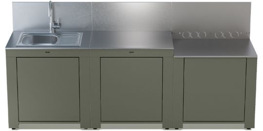 Cuisine extérieure ENO Cuisine CLASSIC 3 modules-Sauge