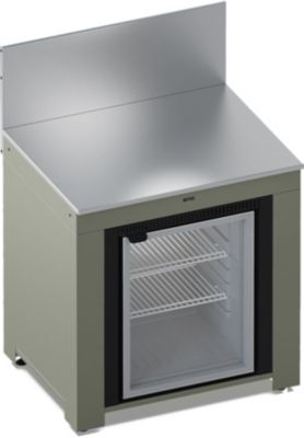 Meuble de cuisine extérieure ENO MODULO Frigo 75L-Sauge