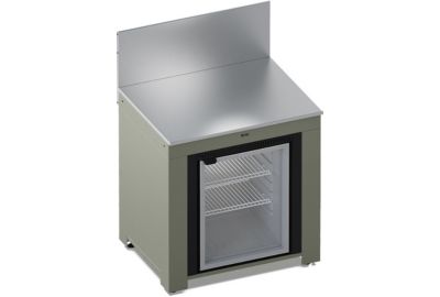 Meuble de cuisine extérieure ENO MODULO Frigo 75L-Sauge