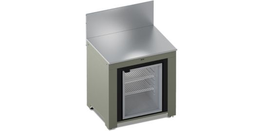 Meuble de cuisine extérieure ENO MODULO Frigo 75L-Sauge