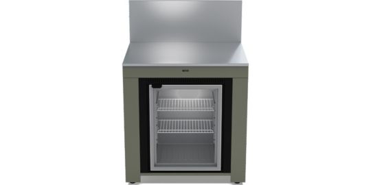 Meuble de cuisine extérieure ENO MODULO Frigo 75L-Sauge