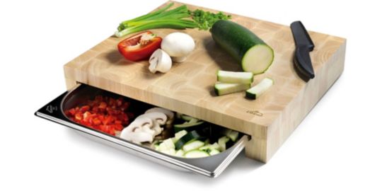 Planche à découper ENO billot avec bac gastronorme