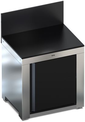 Chariot Plancha ENO MODULO STANDARD Noir et Inox