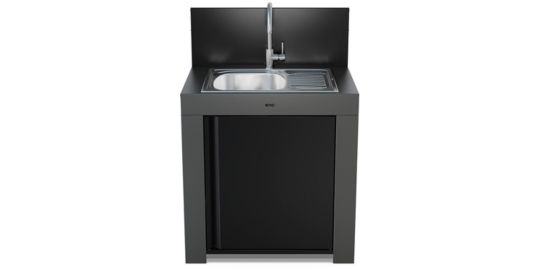Meuble de cuisine extérieure ENO MODULO avec egouttoir Gris cargo P
