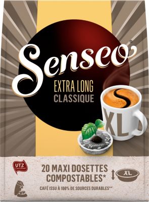 Senseo café 40 dosettes doux 277g