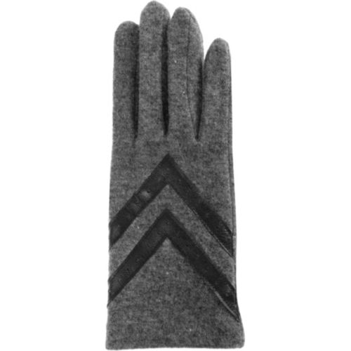 Gants Homme tissu lainé Gris chiné –